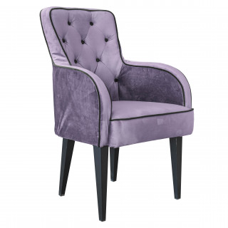 Кресло "Фрида" (кзам PU/гоб.stock (мет.ножки) светло-фиолетовый